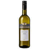Grüne Weinflasche des Winzerkeller Auggener Schäf Chardonnay Kabinett Trocken aus Baden. Das elegante Etikett zeigt goldene Details und den Namen des Prädikatsweins, perfekt für Online-Shops und Weinliebhaber.
